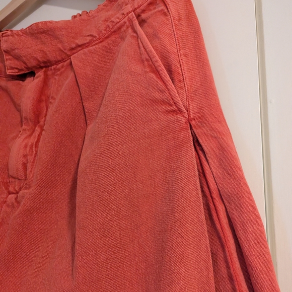 NWOT Free People Cool Harbor Red Elastic Waist Wide Leg Pants, M - Picture 6 of 12